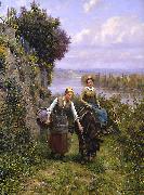 Daniel Ridgeway Knight Returning Home oil painting picture wholesale